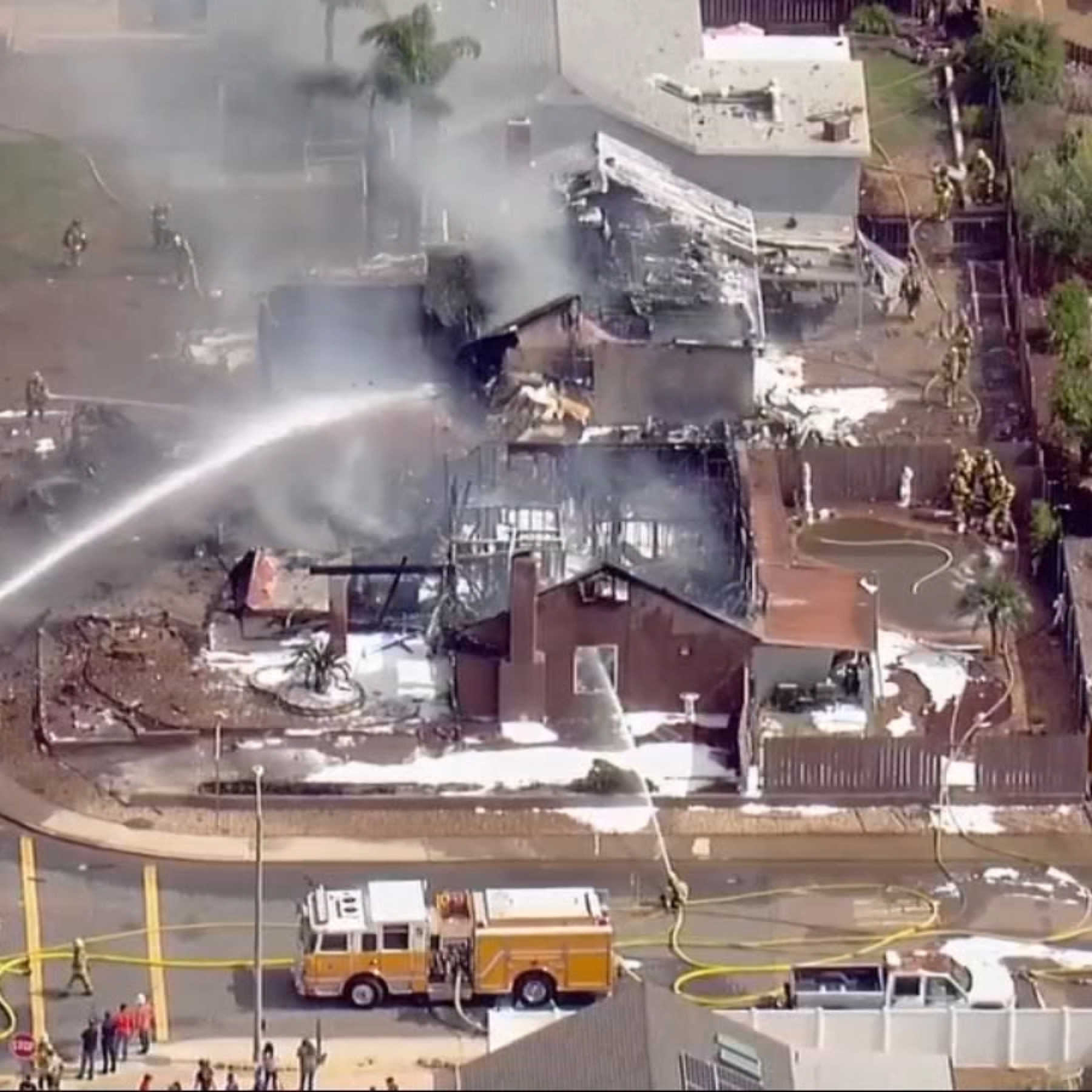 Two dead after plane crashes into homes near San Diego