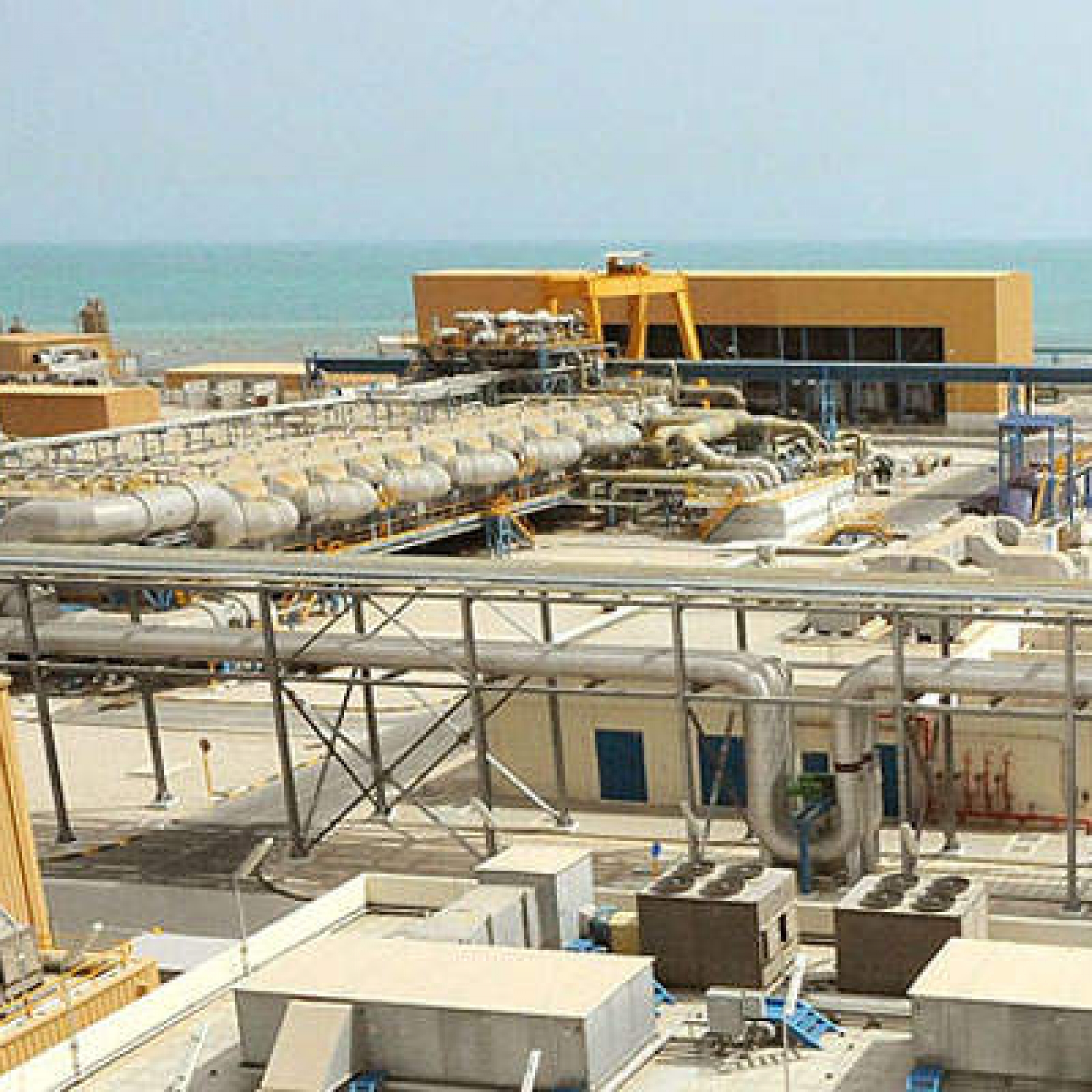 Almost all of Qatar's water for domestic use comes from desalination