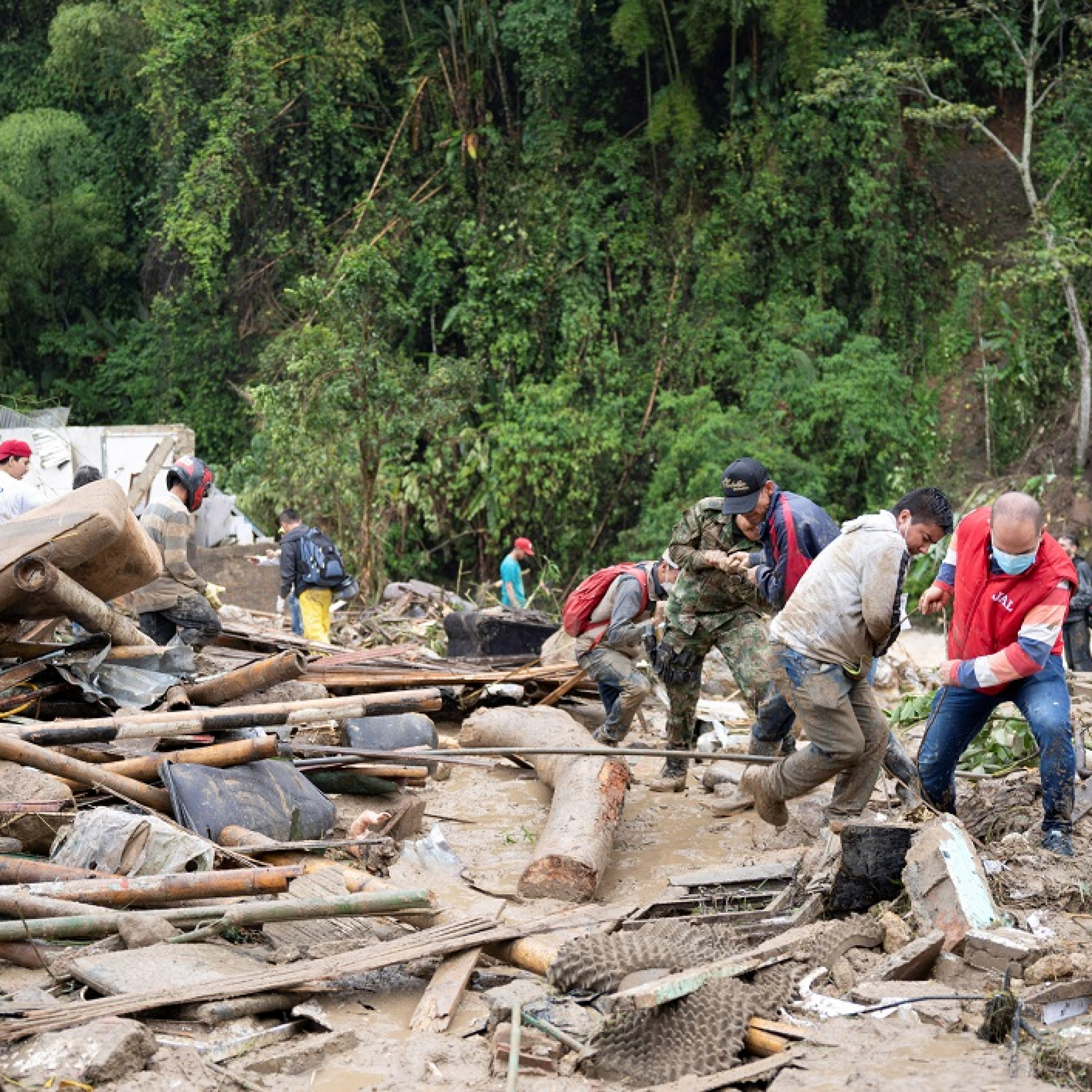 At least 14 dead in Colombian landslide following heavy rain
