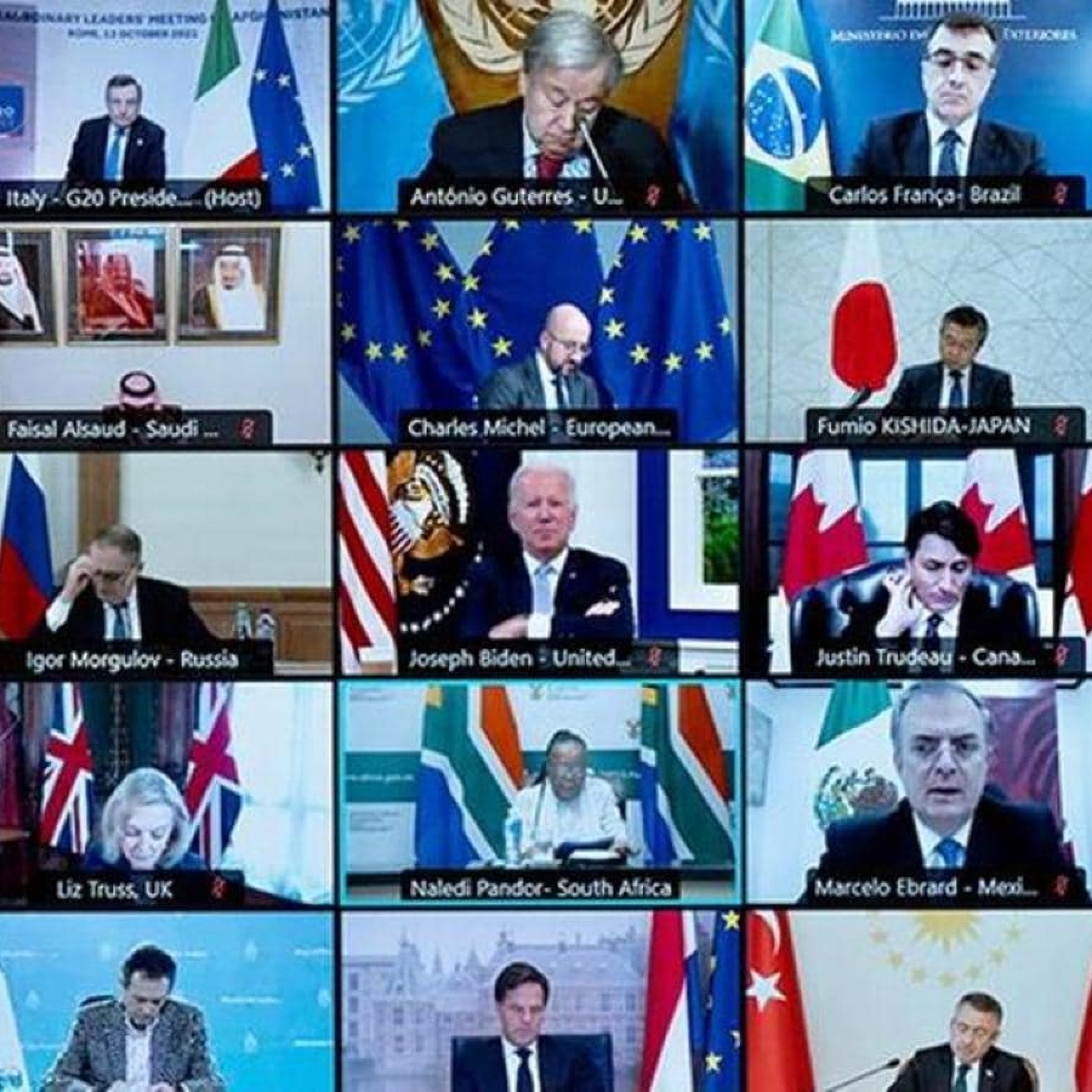 G20 leaders discuss Afghanistan and counterterrorism efforts: White House