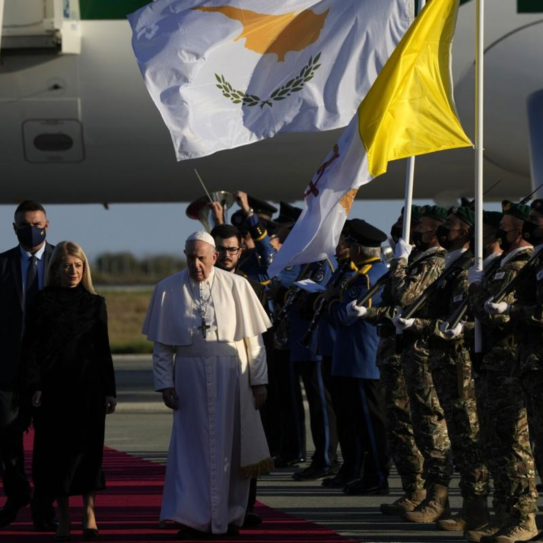 A weary pope urges Greek Turkish Cypriots to heal division