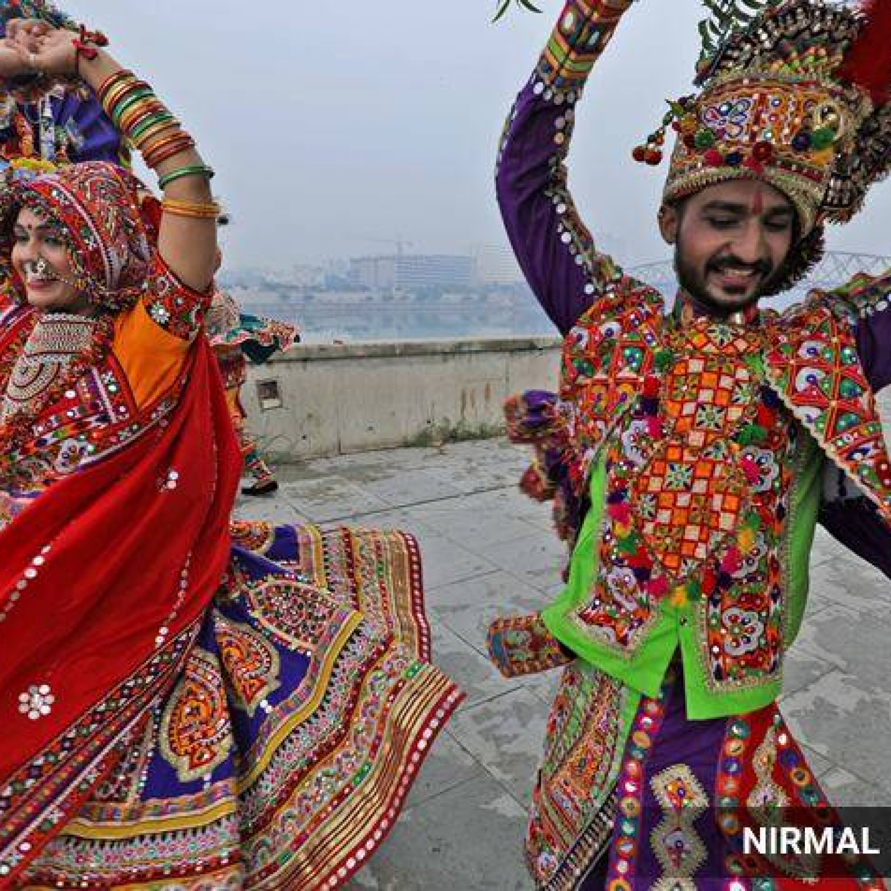 Garba dancers gear up to celebrate Navratri Sonu Sood PM Modi make a special appearance on their attire
