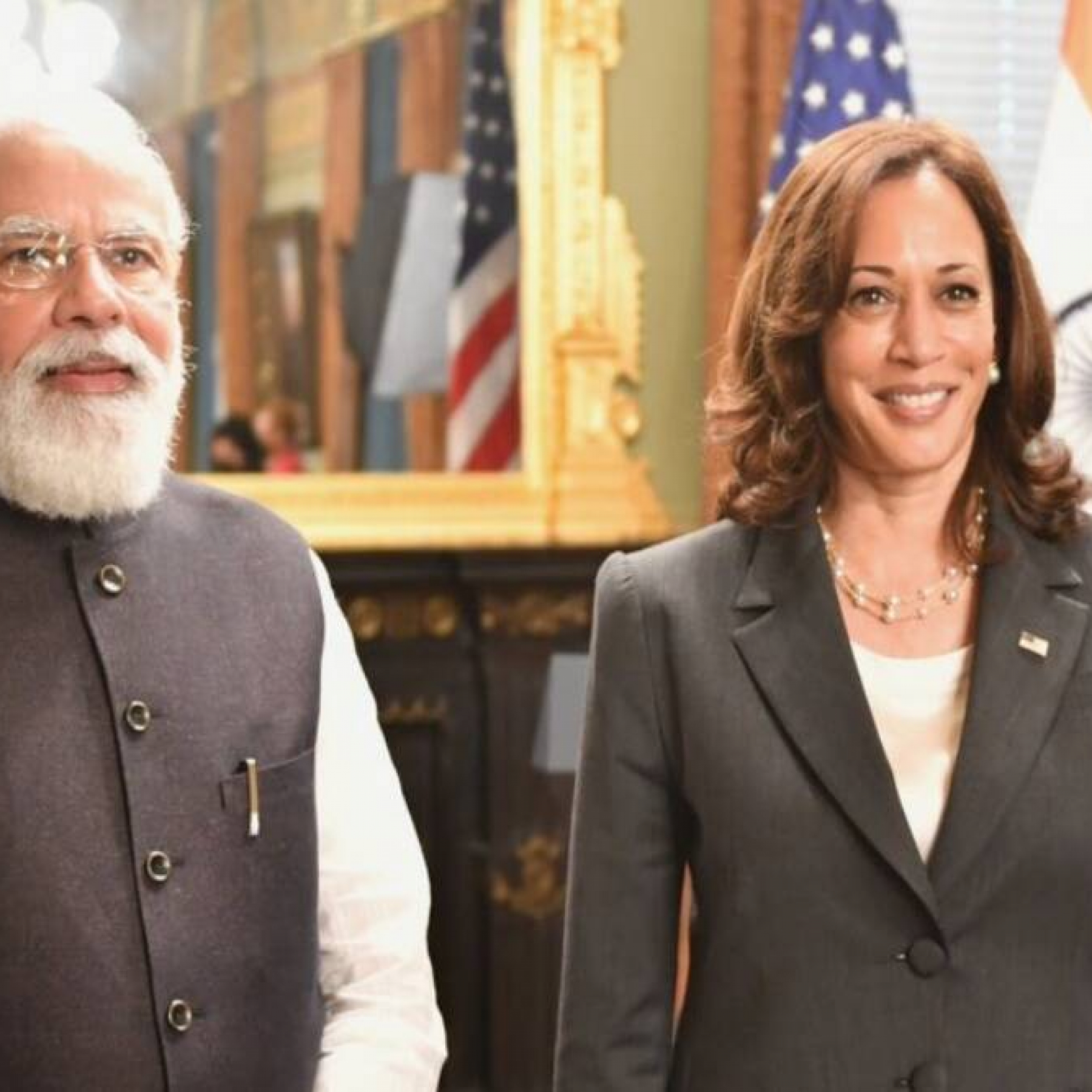 Narendra Modi and Kamala Harris discuss Pakistan support for terror
