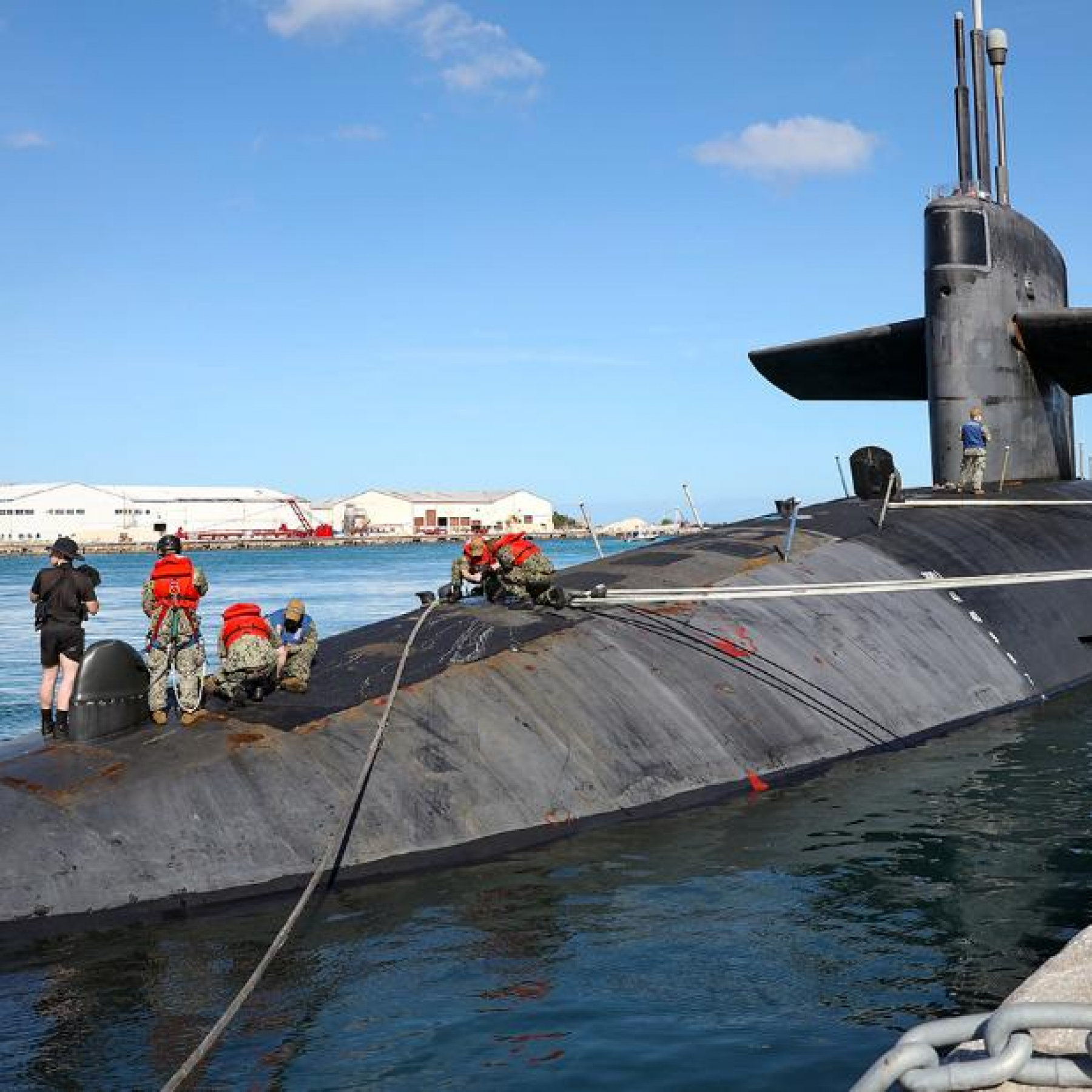 One of the US Navys most powerful weapons makes a rare appearance in Guam