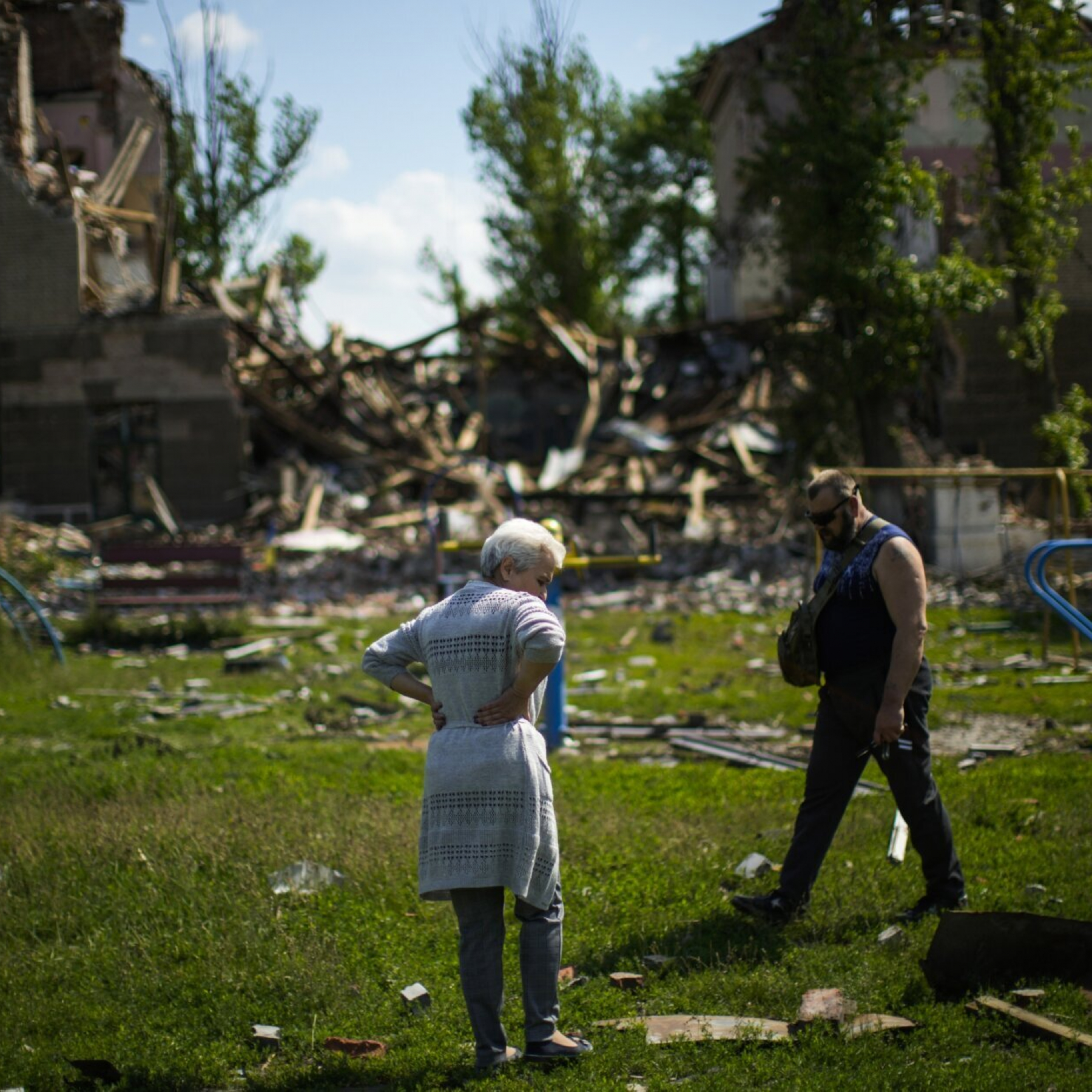 Scars of war seem to be everywhere in Ukraine after 3 months