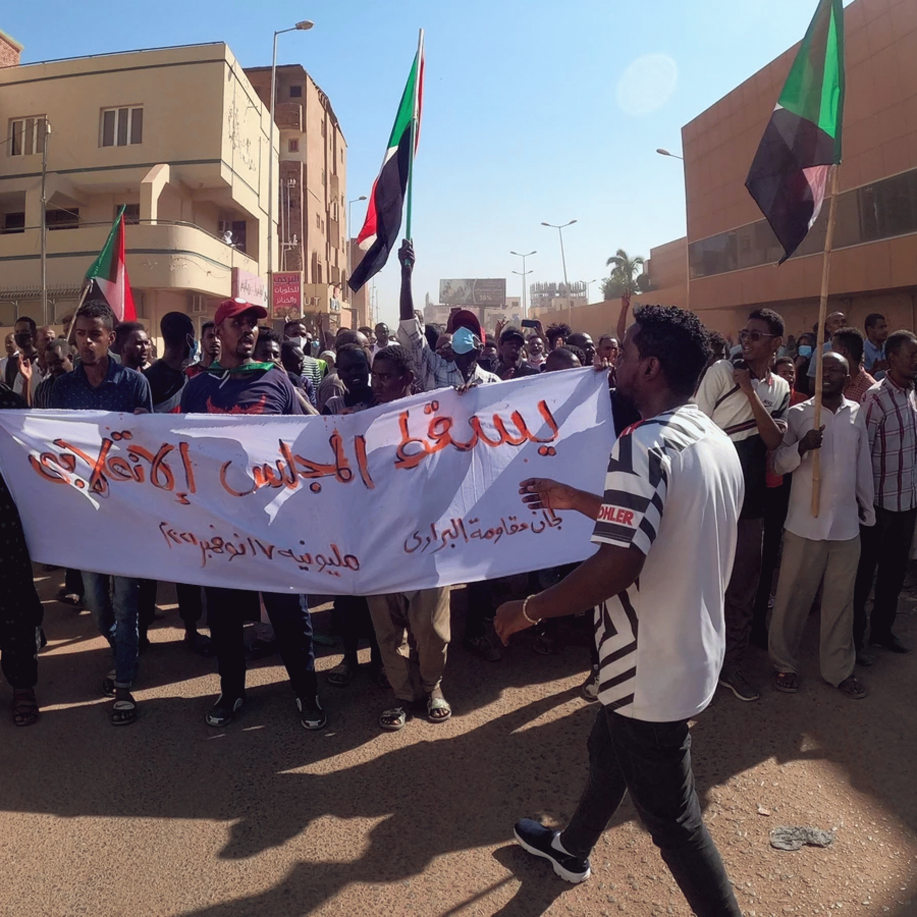 10 anti-coup protesters shot dead in Sudan capital say medics