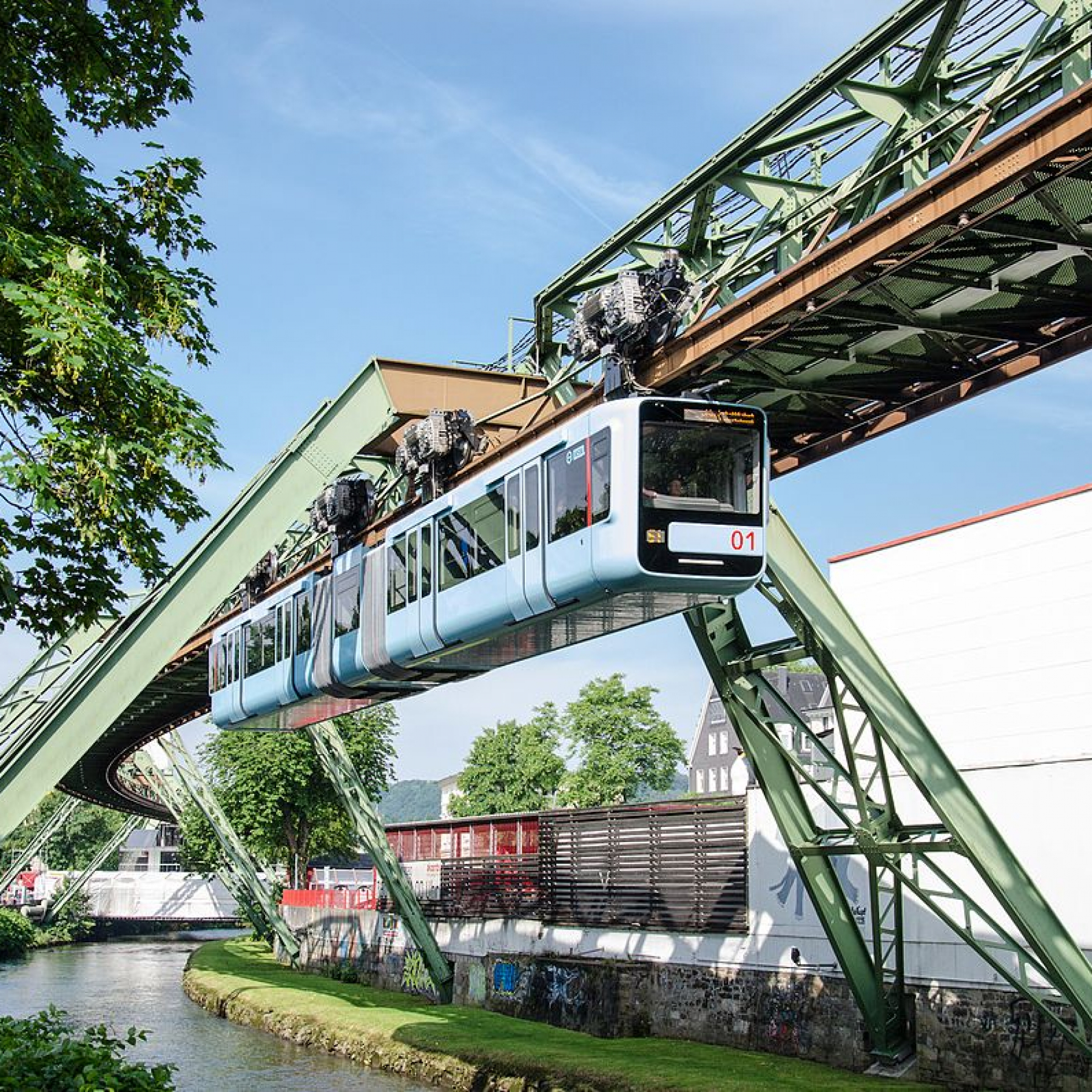 The German city with an incredible upside down railway