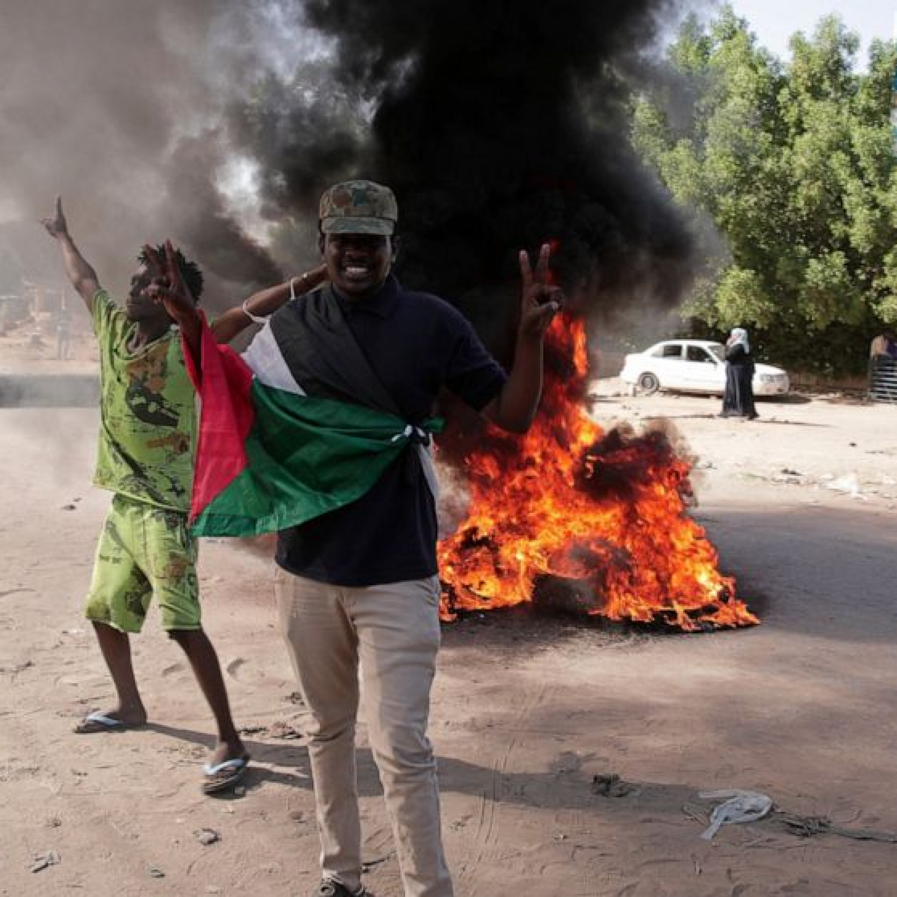 Tens of thousands protest in anti-military marches in Sudan
