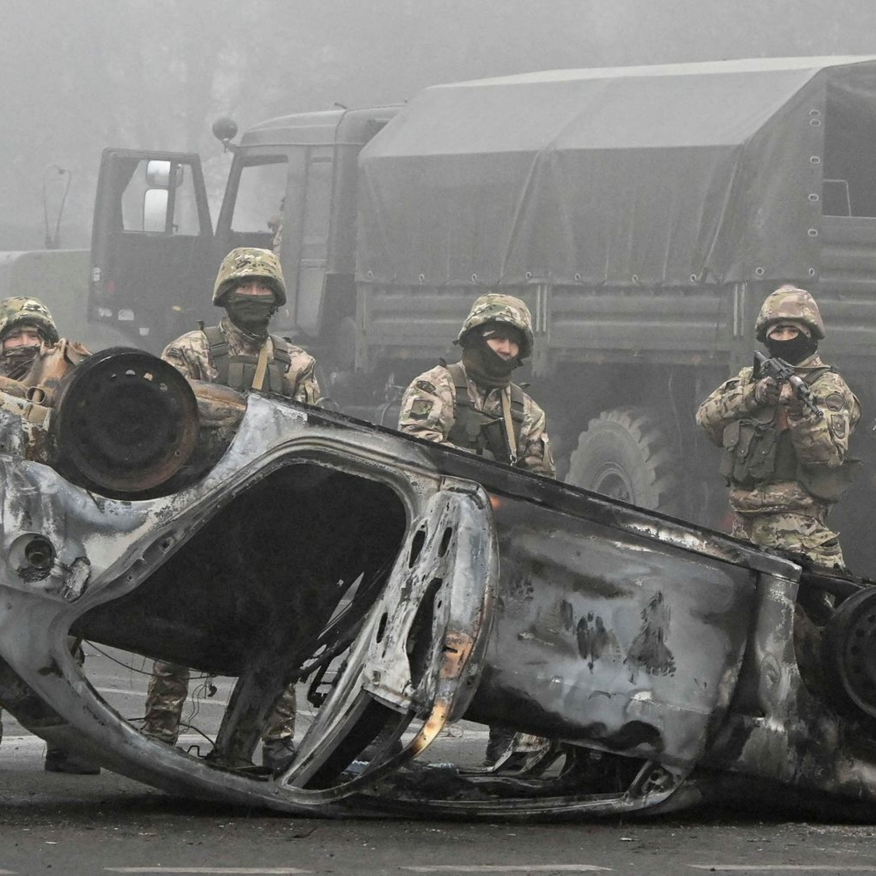 Russia sends troops to put down Kazakhstan uprising as fresh violence erupts