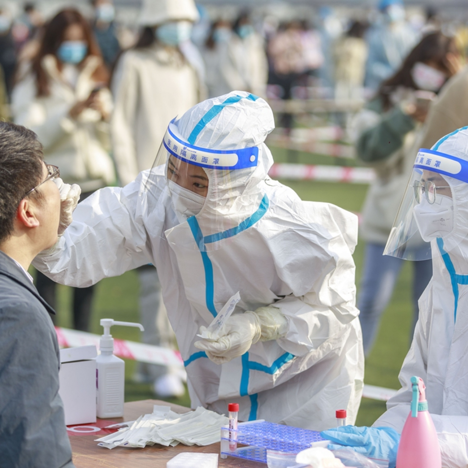 China adds 1366 new local Covid-19 cases military doctors sent to Shanghai to test 26 million residents