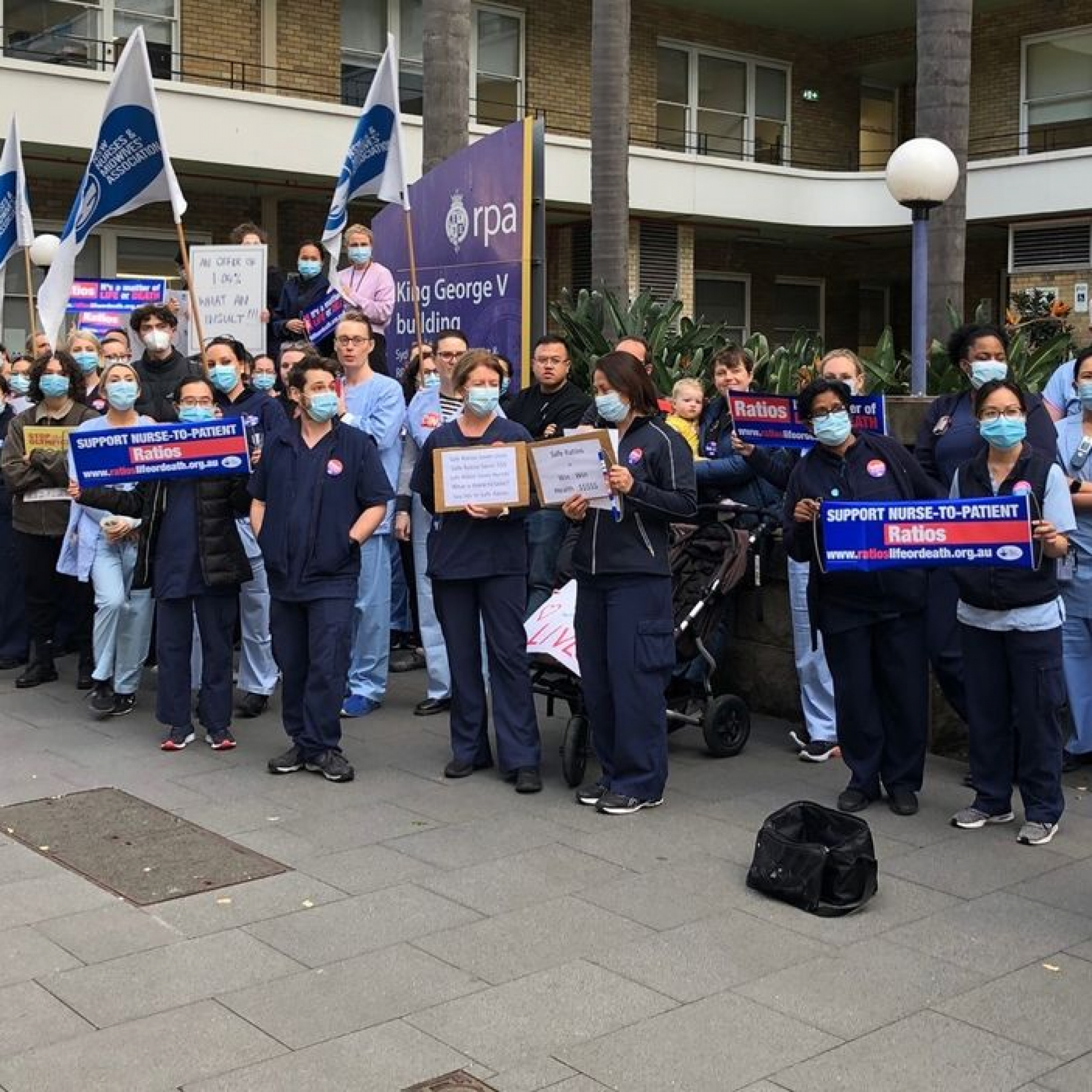 Thousands of Australian nurses go on strike as Covid cases mount