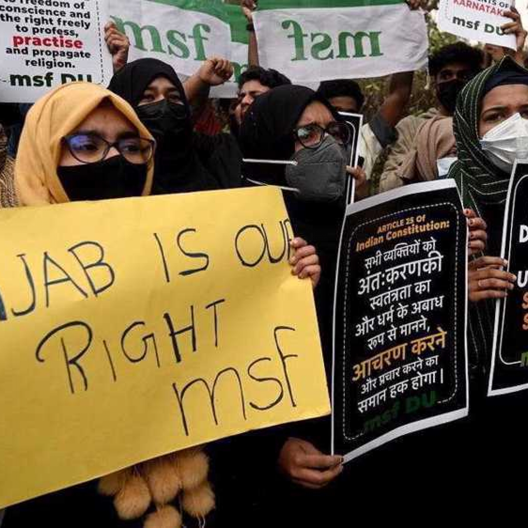 Indias Karnataka state to shut schools after hijab ban triggers protests
