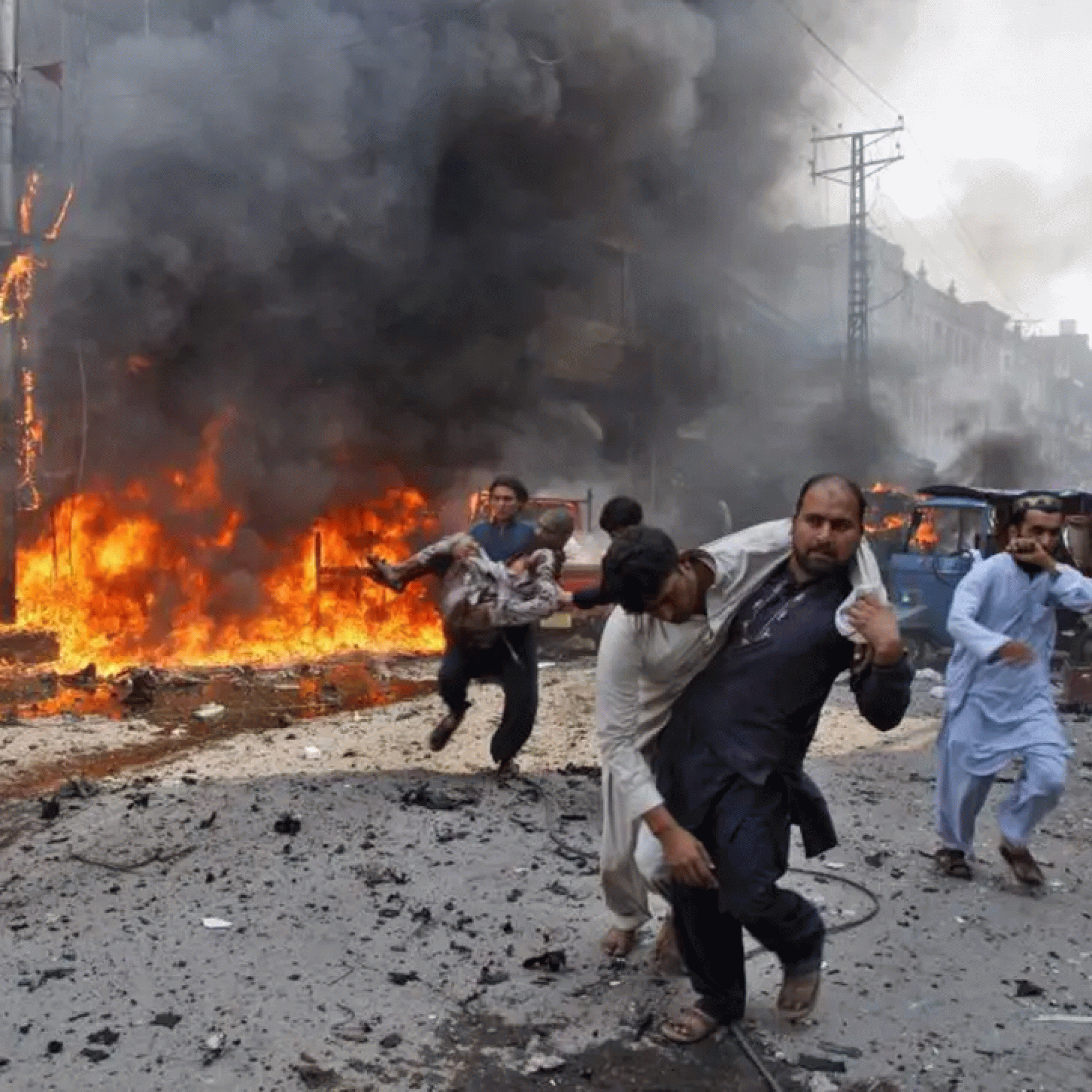 Accidental fire triggers powerful explosions at Sialkot military depot