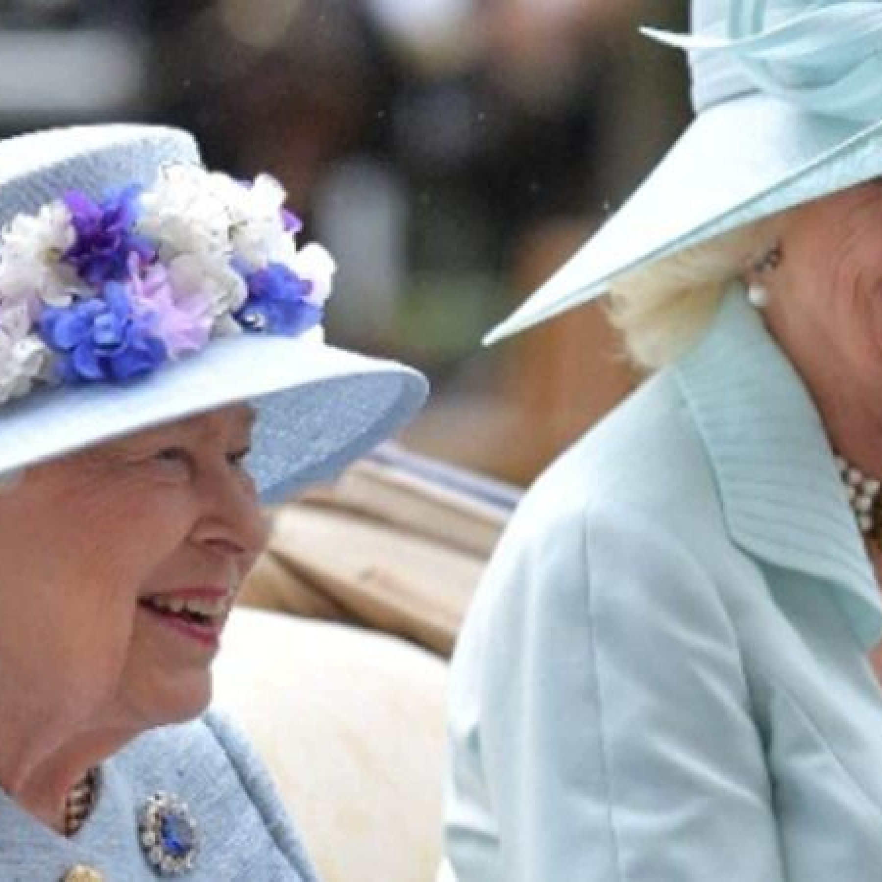 Buckingham Palace Seeing Changing Guard. As Queen Elizabeth II Steps Back Camilla in Focus