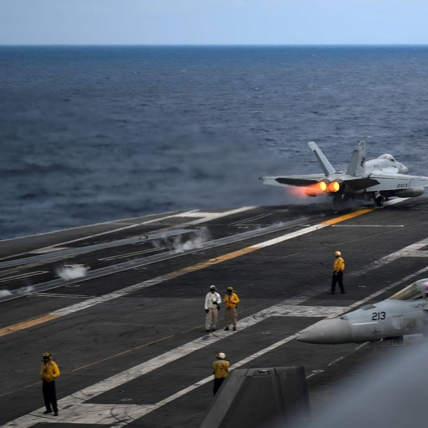F-35 crashes while landing on USS Carl Vinson in South China Sea