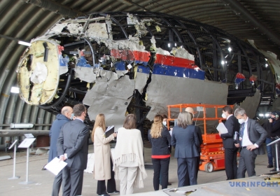 The wreckage of MH17 was painstakingly reassembled in the Netherlands and later inspected as part of the trial