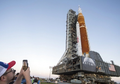 NASAs new Space Launch System moon rocket Artemis 1 rolled out to launch pad ahead of August 29