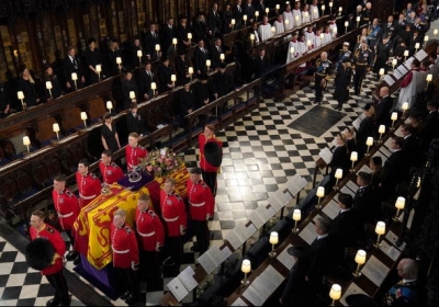 The King's first Christmas Day message was filmed at St George's Chapel in Windsor