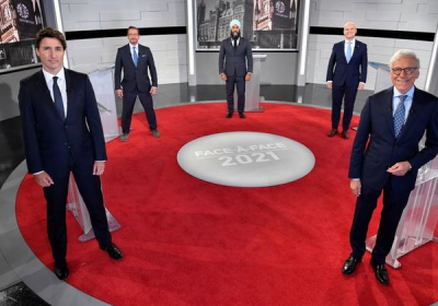 Federal leaders face off over COVID-19 and vaccinations in first election debate