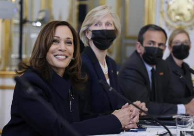 Wooing France: Kamala Harris meets Macron after submarine spat