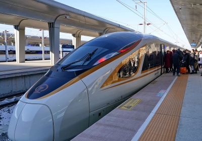 High-speed train designed for Beijing Winter Olympics makes first journey