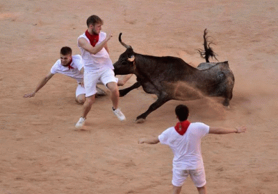 Spains running of the bulls: 6 hurt no gorings in Pamplona