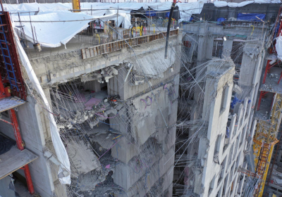 SKorean rescuers locate man at collapsed construction site