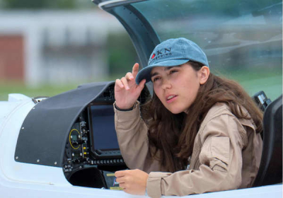 Teen pilot attempting record-breaking flight around the world stops in Montreal