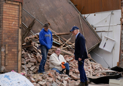 Biden visiting storm-ravaged Kentucky to offer aid support