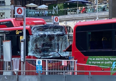 Victoria station: One dead and two injured in bus crash