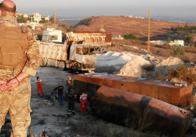 Lebanon deadly petrol tank blast sparks protest at PM-designates home