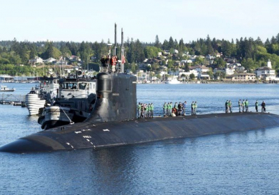 South China Sea: US submarine collides with unknown object