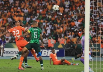 Sebastien Haller (left) had also scored the winner for Ivory Coast in their semi-final win over DR Congo