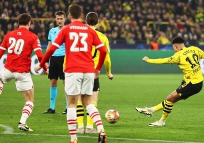 Jadon Sancho has four goals and three assists in his last seven Champions League home games for Borussia Dortmund