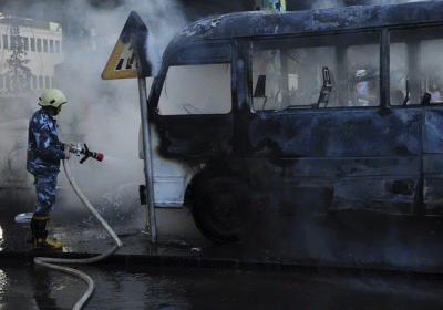 14 people died in a military bus blast the deadliest attack in Damascus in years
