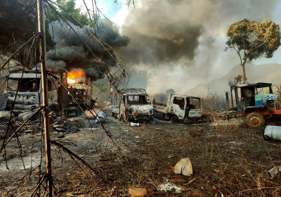 Photos of aftermath of massacre in Myanmar fuel outrage