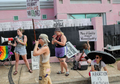 What clinics in southern states where abortion is banned are doing now