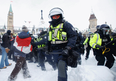 What the truckers convoy revealed about policing in Canada