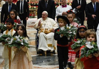 The Pope rebukes people who are 'ravenous' for wealth and power