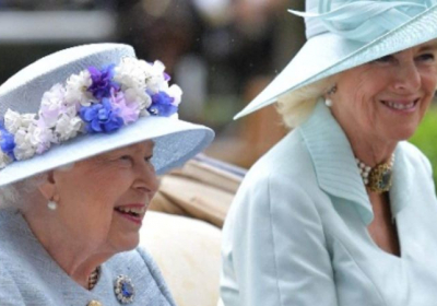 Buckingham Palace Seeing Changing Guard. As Queen Elizabeth II Steps Back Camilla in Focus
