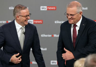 Voting begins in tightly-contested election between Scott Morrison and Anthony Albanese